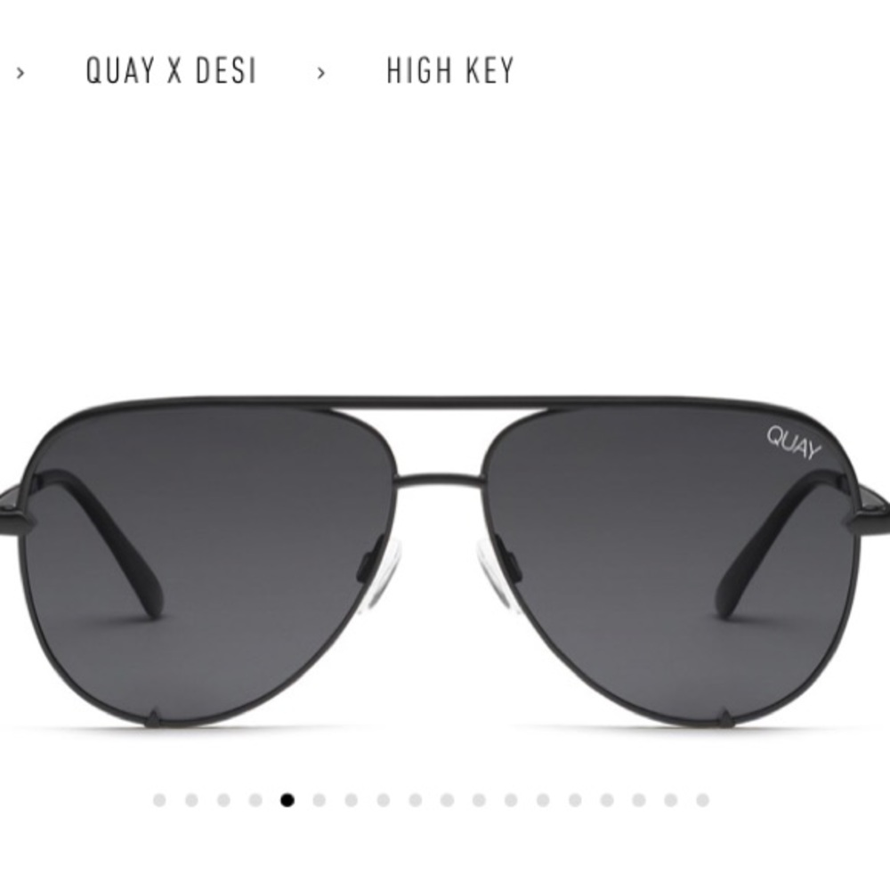 QUAY High Key Polarized Black sunglasses